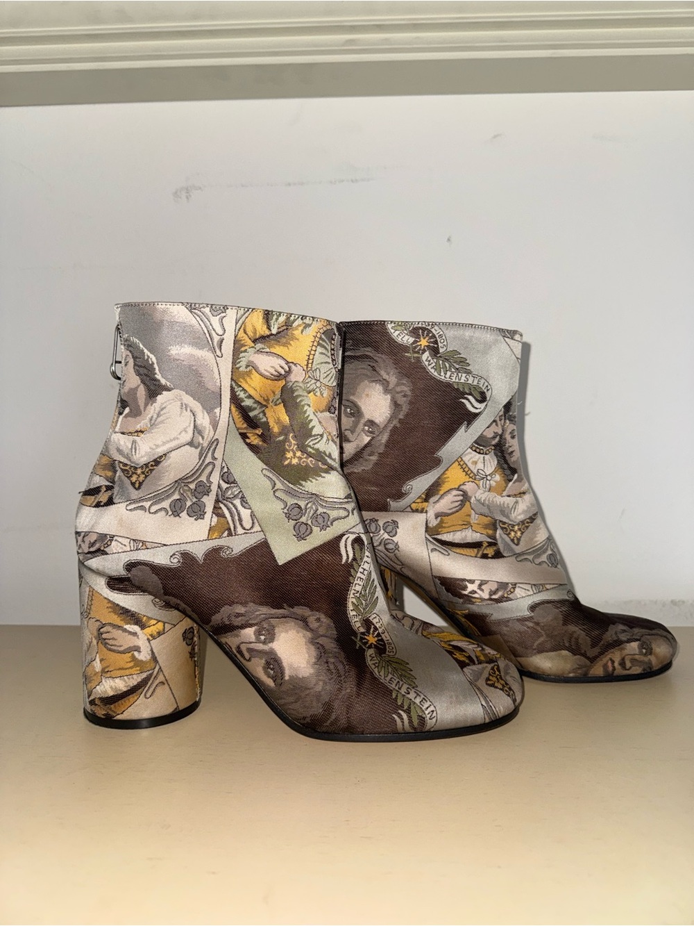 Maison Margiela Lovers Silk Ankle Boots - Size 40 - Picture 7 of 8